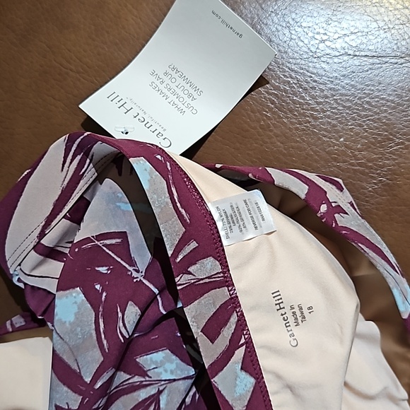 Garnet Hill Multicolor Tropical Floral Print Swim Bikini Bottom NWT - Picture 3 of 3